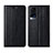 Leather Case Stands Flip Cover L02 Holder for Vivo X60T 5G Black