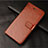 Leather Case Stands Flip Cover L02 Holder for Xiaomi Mi 10 Pro Brown