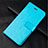 Leather Case Stands Flip Cover L02 Holder for Xiaomi Mi 10 Pro Cyan