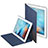 Leather Case Stands Flip Cover L03 for Apple iPad 2 Blue