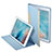 Leather Case Stands Flip Cover L03 for Apple iPad Mini 4 Sky Blue