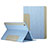 Leather Case Stands Flip Cover L03 for Apple iPad Mini Sky Blue