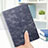 Leather Case Stands Flip Cover L03 for Apple New iPad 9.7 (2017) Blue