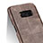 Leather Case Stands Flip Cover L03 for Samsung Galaxy S8 Plus Brown