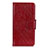 Leather Case Stands Flip Cover L03 Holder for Alcatel 1X (2019) Red