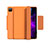 Leather Case Stands Flip Cover L03 Holder for Apple iPad Pro 12.9 (2020) Orange