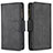 Leather Case Stands Flip Cover L03 Holder for Apple iPhone 13 Pro Max Black