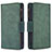 Leather Case Stands Flip Cover L03 Holder for Apple iPhone 13 Pro Max Green