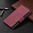 Leather Case Stands Flip Cover L03 Holder for Apple iPhone 13 Pro Max Red Wine