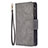 Leather Case Stands Flip Cover L03 Holder for Apple iPhone 14 Pro Max Dark Gray