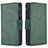 Leather Case Stands Flip Cover L03 Holder for Apple iPhone 14 Pro Max Green