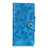 Leather Case Stands Flip Cover L03 Holder for BQ Vsmart Active 1 Plus Blue