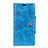 Leather Case Stands Flip Cover L03 Holder for Google Pixel 3a Blue
