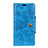 Leather Case Stands Flip Cover L03 Holder for HTC Desire 12S Blue