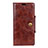 Leather Case Stands Flip Cover L03 Holder for HTC Desire 12S Brown