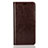 Leather Case Stands Flip Cover L03 Holder for Huawei Enjoy 8 Plus Brown