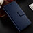 Leather Case Stands Flip Cover L03 Holder for Huawei Honor 8X Blue