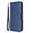 Leather Case Stands Flip Cover L03 Holder for Huawei Honor 9A Blue