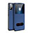 Leather Case Stands Flip Cover L03 Holder for Huawei Honor Play4T Blue