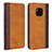 Leather Case Stands Flip Cover L03 Holder for Huawei Mate 20 Pro Orange