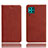 Leather Case Stands Flip Cover L03 Holder for Huawei Nova 6 SE Red Wine
