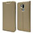Leather Case Stands Flip Cover L03 Holder for LG G7 Gold