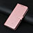 Leather Case Stands Flip Cover L03 Holder for Motorola Moto Edge 20 Pro 5G Rose Gold