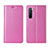 Leather Case Stands Flip Cover L03 Holder for Oppo Find X2 Lite Pink