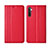 Leather Case Stands Flip Cover L03 Holder for Oppo K5 Red