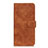 Leather Case Stands Flip Cover L03 Holder for Oppo Reno4 F Brown