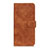 Leather Case Stands Flip Cover L03 Holder for Oppo Reno4 Lite Brown