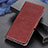 Leather Case Stands Flip Cover L03 Holder for Realme 5 Pro Brown