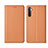 Leather Case Stands Flip Cover L03 Holder for Realme X2 Orange