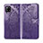 Leather Case Stands Flip Cover L03 Holder for Samsung Galaxy A42 5G Purple