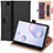 Leather Case Stands Flip Cover L03 Holder for Samsung Galaxy Tab A7 Wi-Fi 10.4 SM-T500 Black