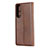 Leather Case Stands Flip Cover L03 Holder for Sony Xperia 1 II