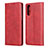 Leather Case Stands Flip Cover L03 Holder for Sony Xperia 10 II Red