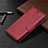 Leather Case Stands Flip Cover L03 Holder for Sony Xperia L4 Red