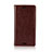 Leather Case Stands Flip Cover L03 Holder for Sony Xperia XZ1 Compact Brown