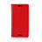 Leather Case Stands Flip Cover L03 Holder for Sony Xperia XZ1 Compact Red