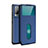 Leather Case Stands Flip Cover L03 Holder for Vivo X60 5G Blue