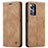 Leather Case Stands Flip Cover L03 Holder for Xiaomi Mi 12 Pro 5G Khaki