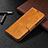Leather Case Stands Flip Cover L03 Holder for Xiaomi Redmi 9C Orange
