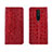 Leather Case Stands Flip Cover L03 Holder for Xiaomi Redmi K30 5G Red