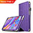 Leather Case Stands Flip Cover L04 for Huawei Honor Pad 2 Purple