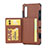 Leather Case Stands Flip Cover L04 for Huawei P30 Brown