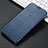 Leather Case Stands Flip Cover L04 for Samsung Galaxy Note 5 N9200 N920 N920F Blue