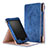 Leather Case Stands Flip Cover L04 Holder for Amazon Kindle Paperwhite 6 inch Blue