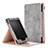 Leather Case Stands Flip Cover L04 Holder for Amazon Kindle Paperwhite 6 inch Gray