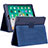 Leather Case Stands Flip Cover L04 Holder for Apple iPad 10.2 (2020) Blue